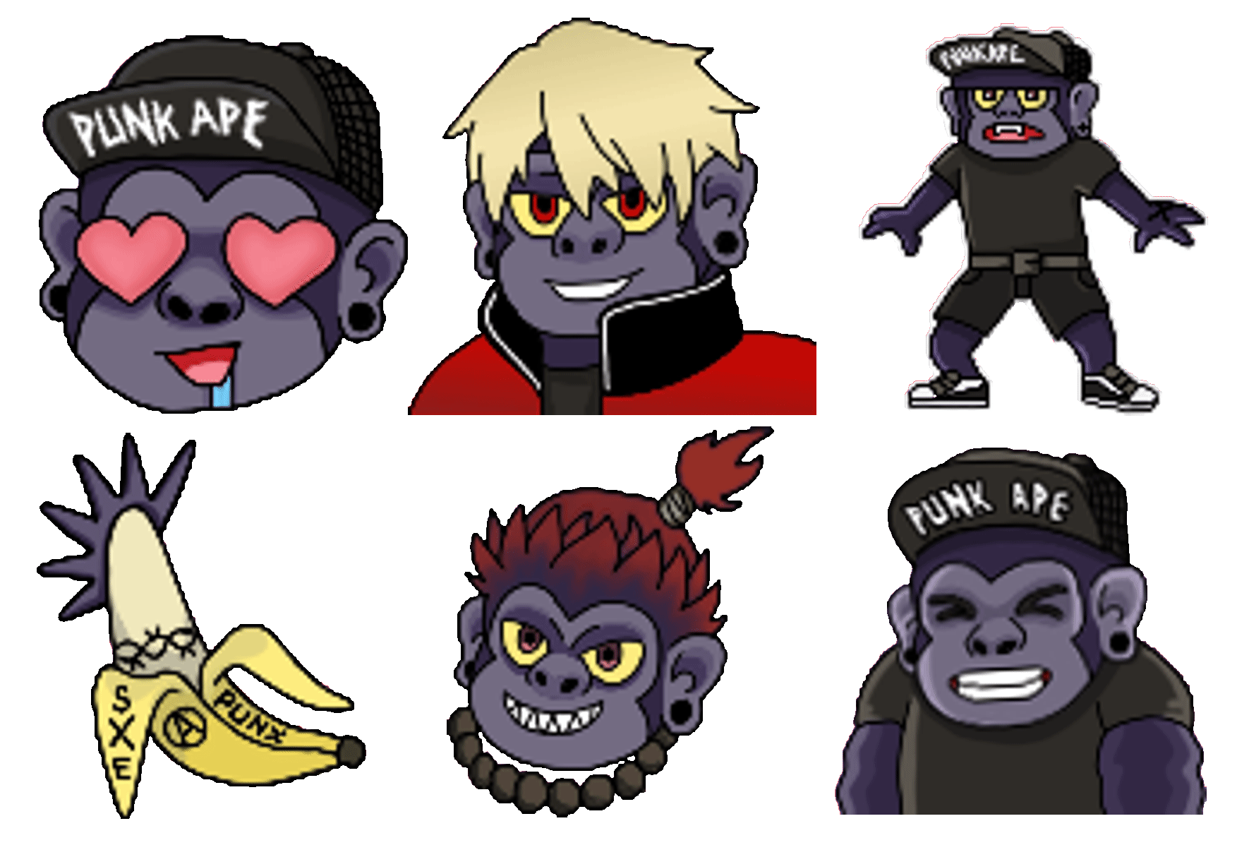 PunkApe Emote Set PunkApe Emote Set